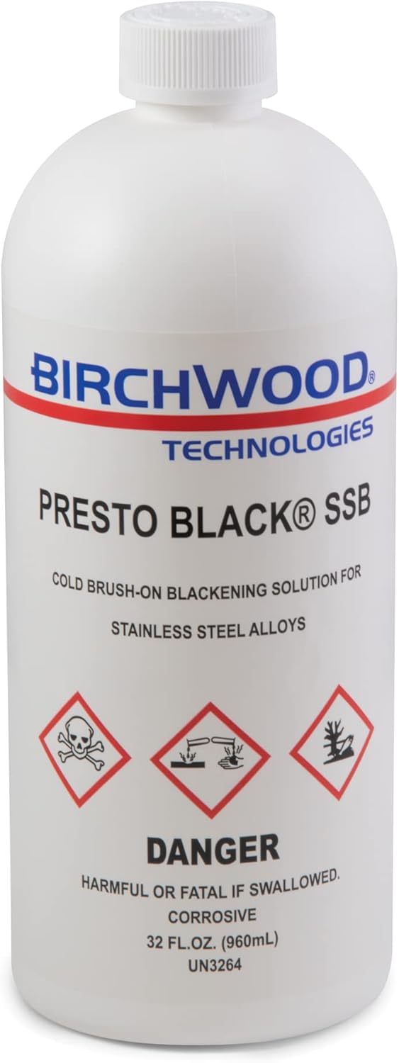 Presto Black Stainless Steel Blackener for Custom Finishes