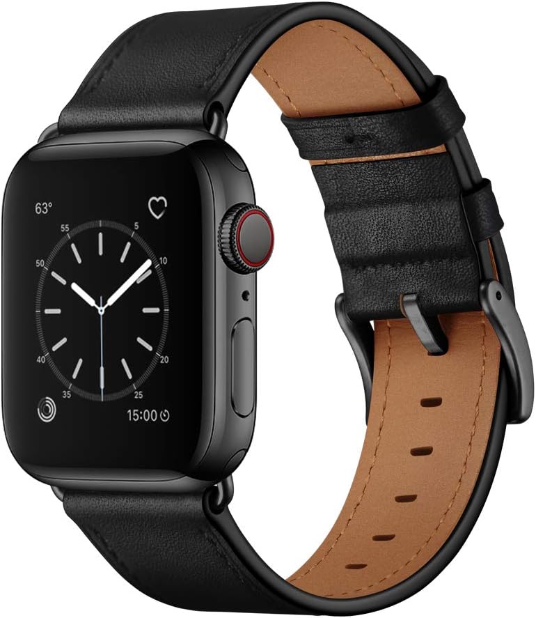 Premium Genuine Leather Apple Watch Band - Fits Series 1-SE