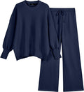 Women 2 Piece Oversized Knit Sweatsuit Set - Cozy Lounge Style