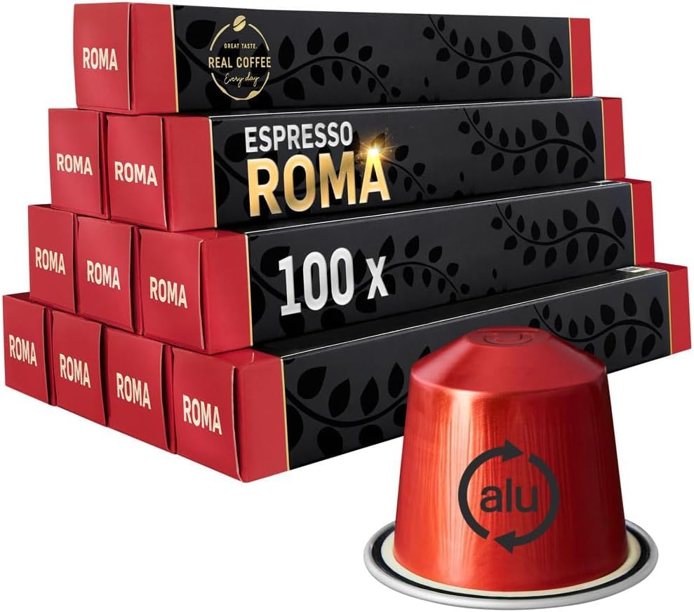 Roma Strong Espresso for Nespresso - Bold Aluminum Capsules