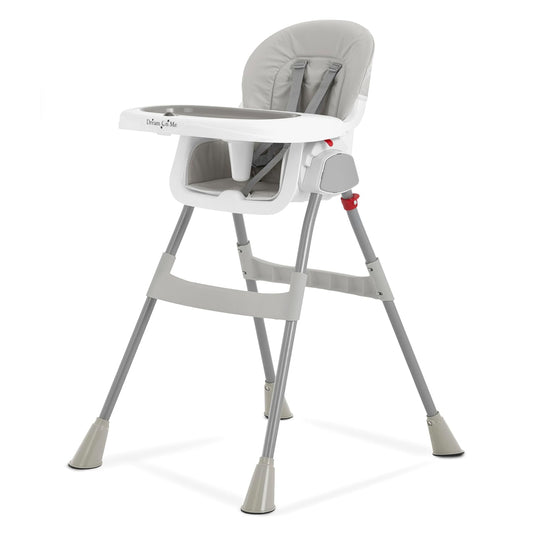 Dream On Me Convertible Portable High Chair - Light & Compact Grey