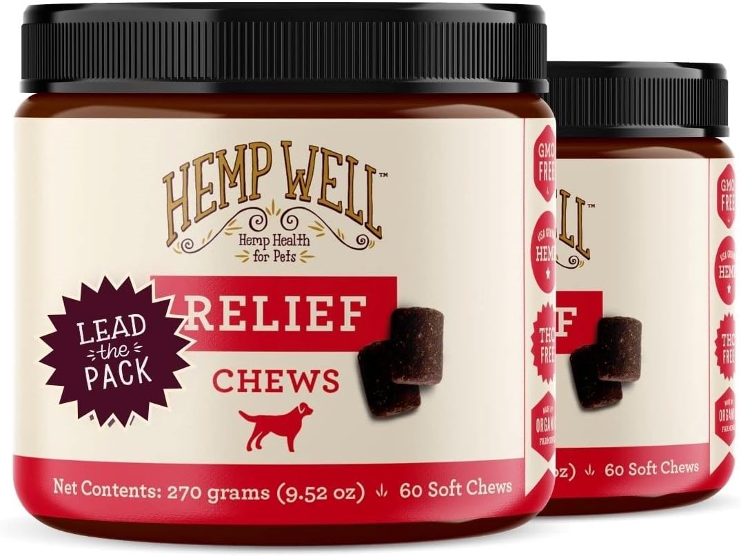 Hemp Relief Dog Soft Chews for Joint Health and Pain Relief