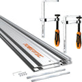 POWERTEC 110ft Track Saw Guide Rail Kit for Festool and Makita