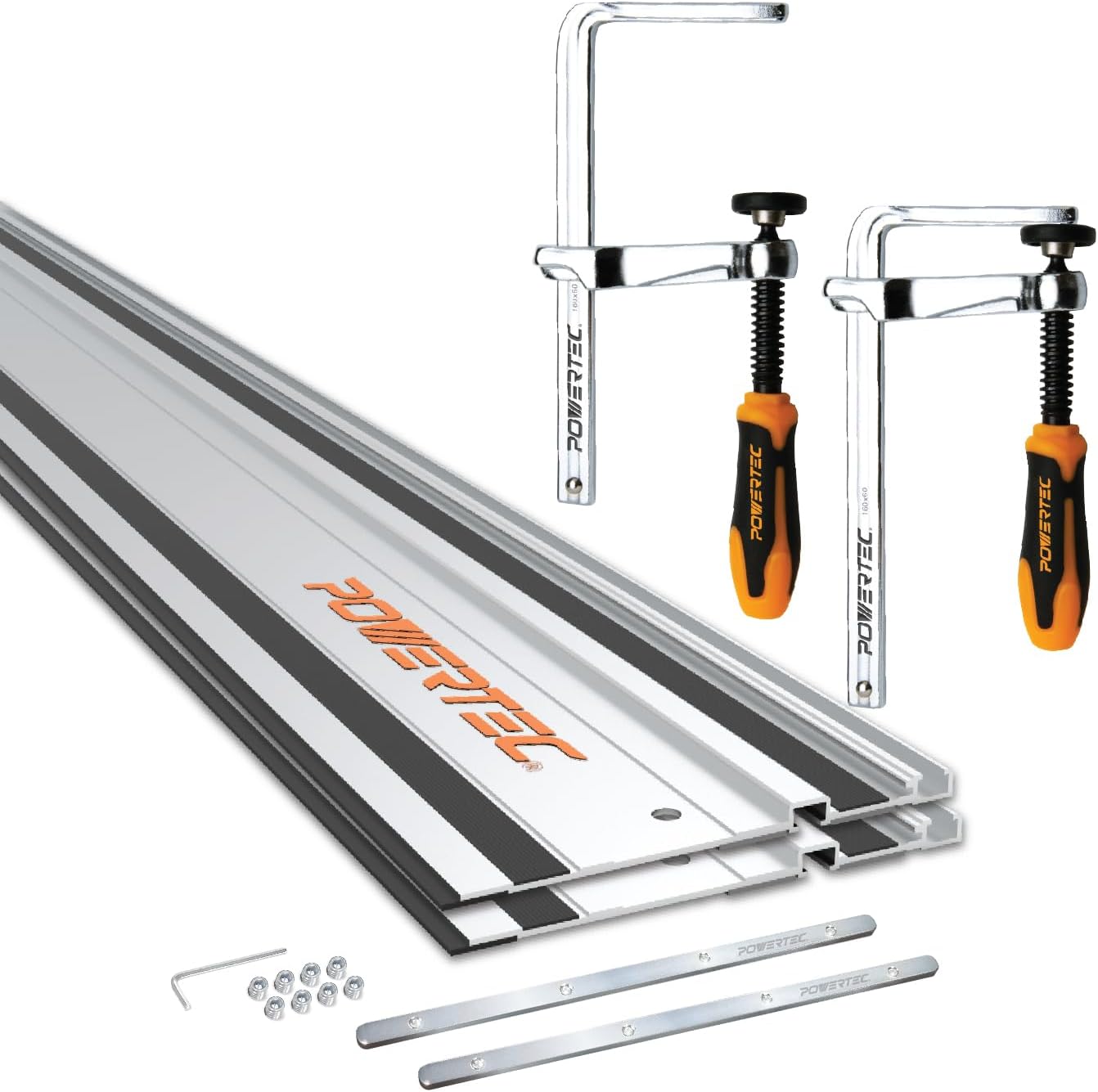 POWERTEC 110 Track Saw Guide Rail Kit for Precision Cuts