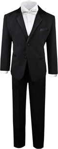 Black n Bianco Boy's Modern Tuxedo Dresswear Set - Smart Boys