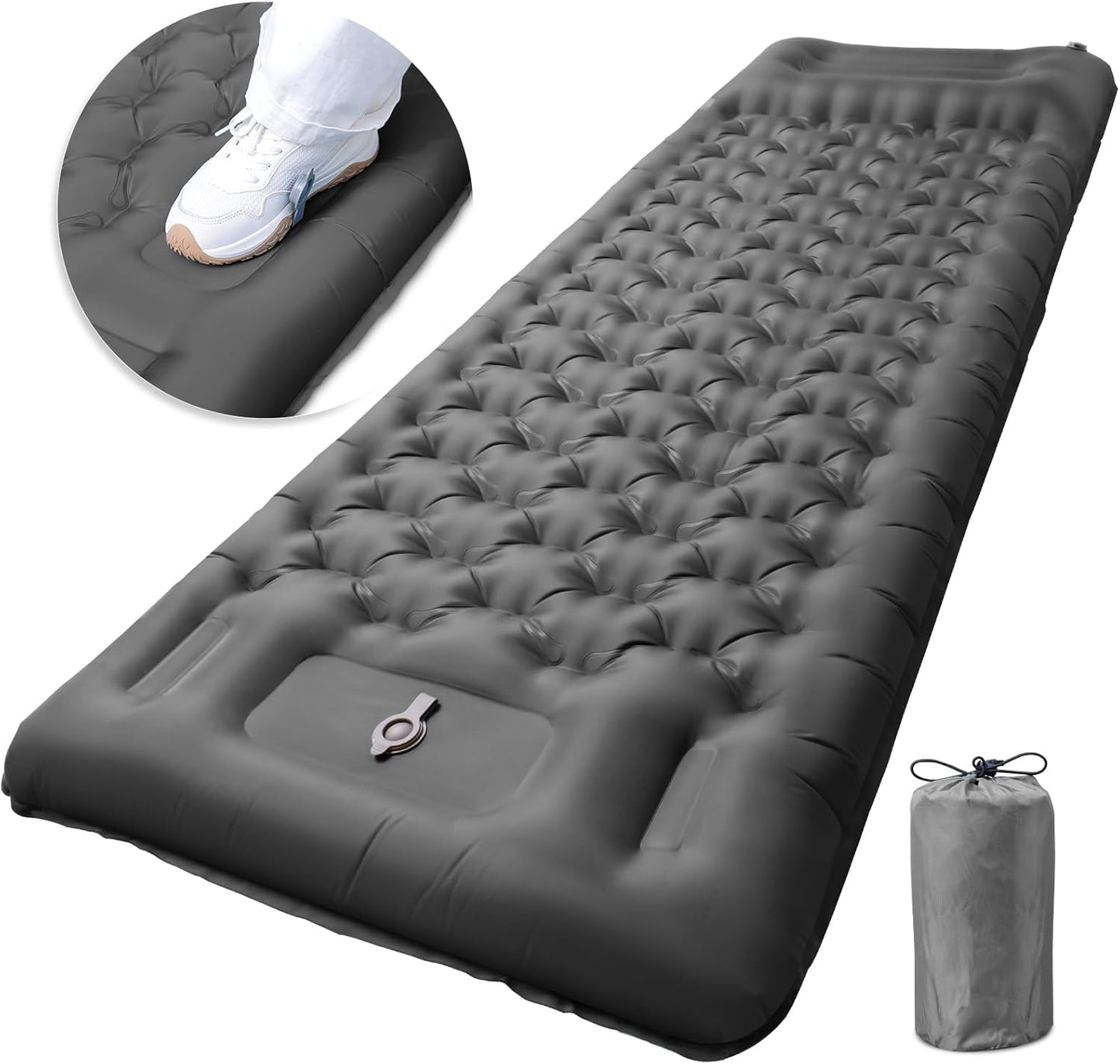 Inflatable Camping Sleeping Pad with Pillow for Ultimate Comfort