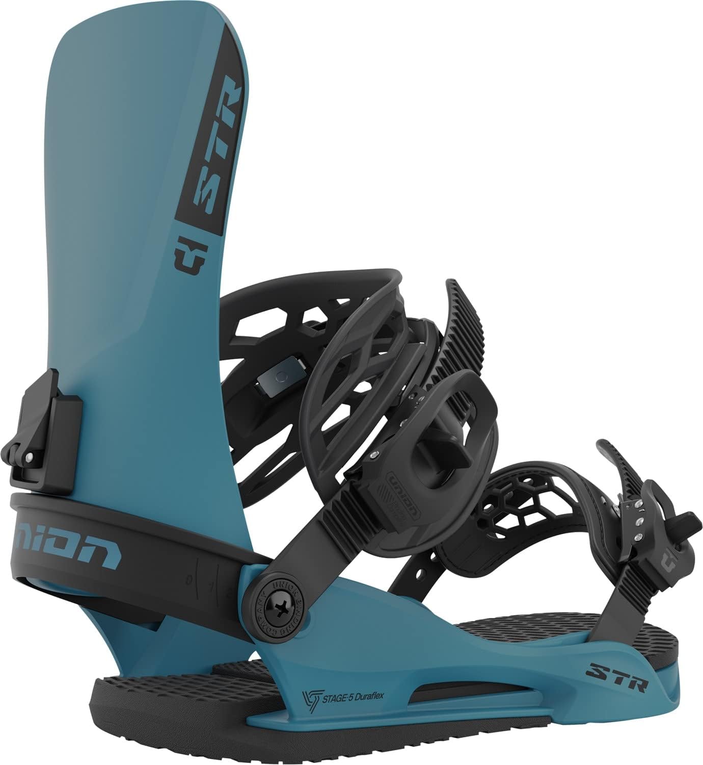 Union STR Mens Snowboard Bindings M Blue - Ultimate Performance