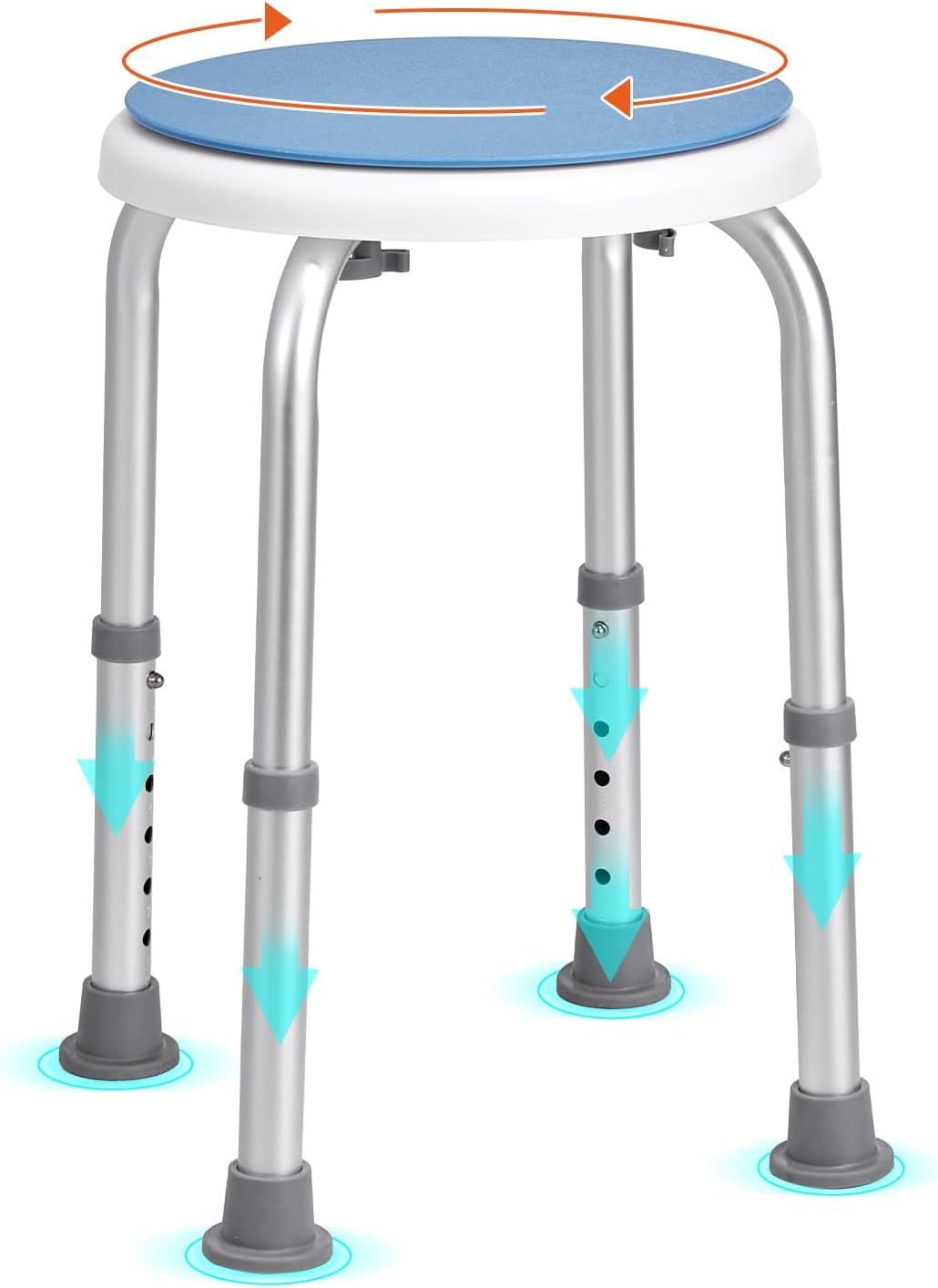 VEVOR 360 Swivel Shower Chair - Comfortable & Safe Seating