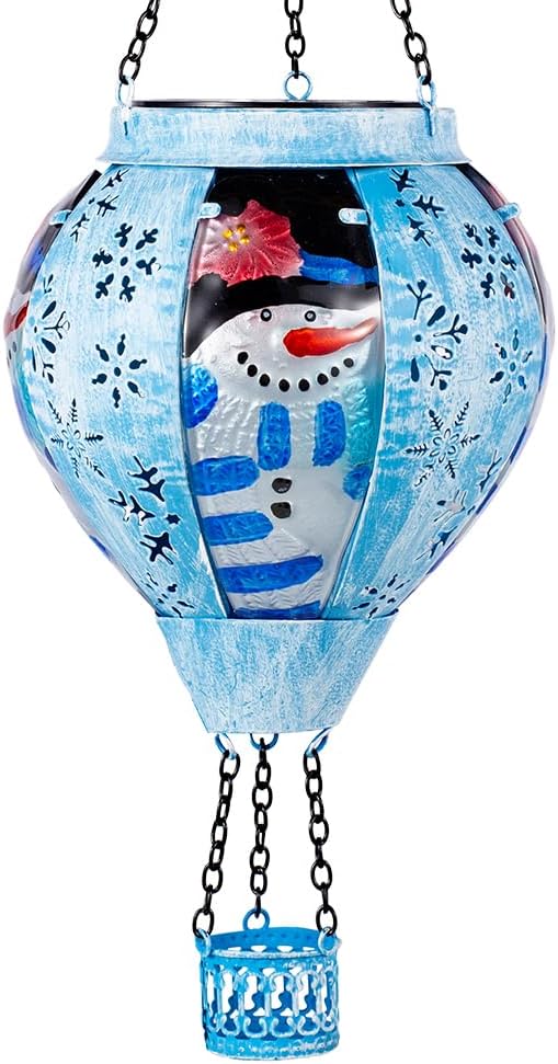 Starsoul Christmas Hot Air Balloon Solar Lantern for Outdoors