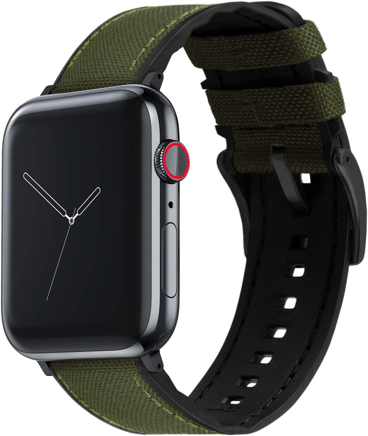 Cordura Fabric Silicone Hybrid Bands for Apple Watch 38mm-49mm