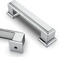 3 in Polished Chrome Cabinet Handles 10 Pack - Polished Chrome Pulls