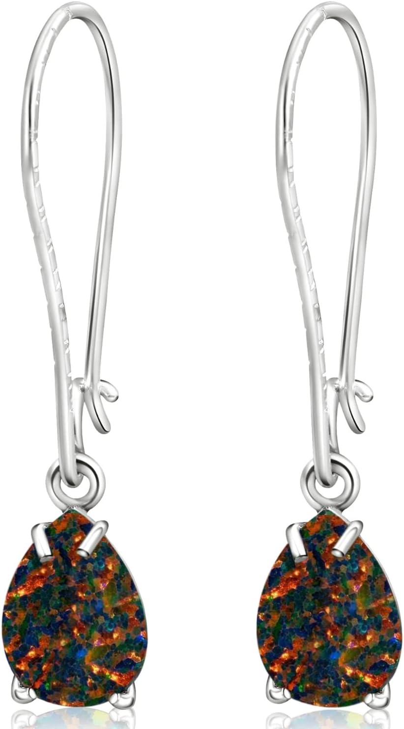 925 Sterling Silver Gemstone Earrings - Elegant Gift for Women