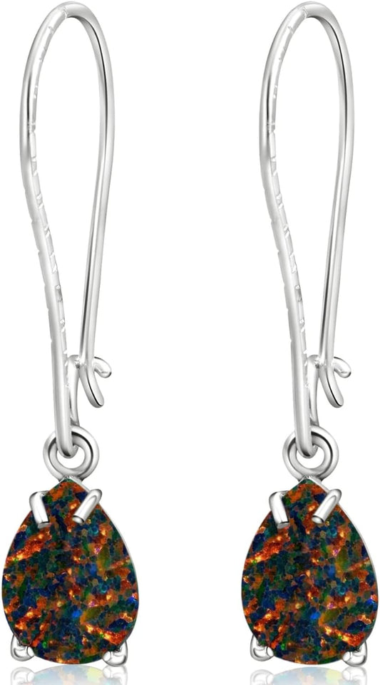 925 Sterling Silver Gemstone Earrings - Elegant Gift for Women