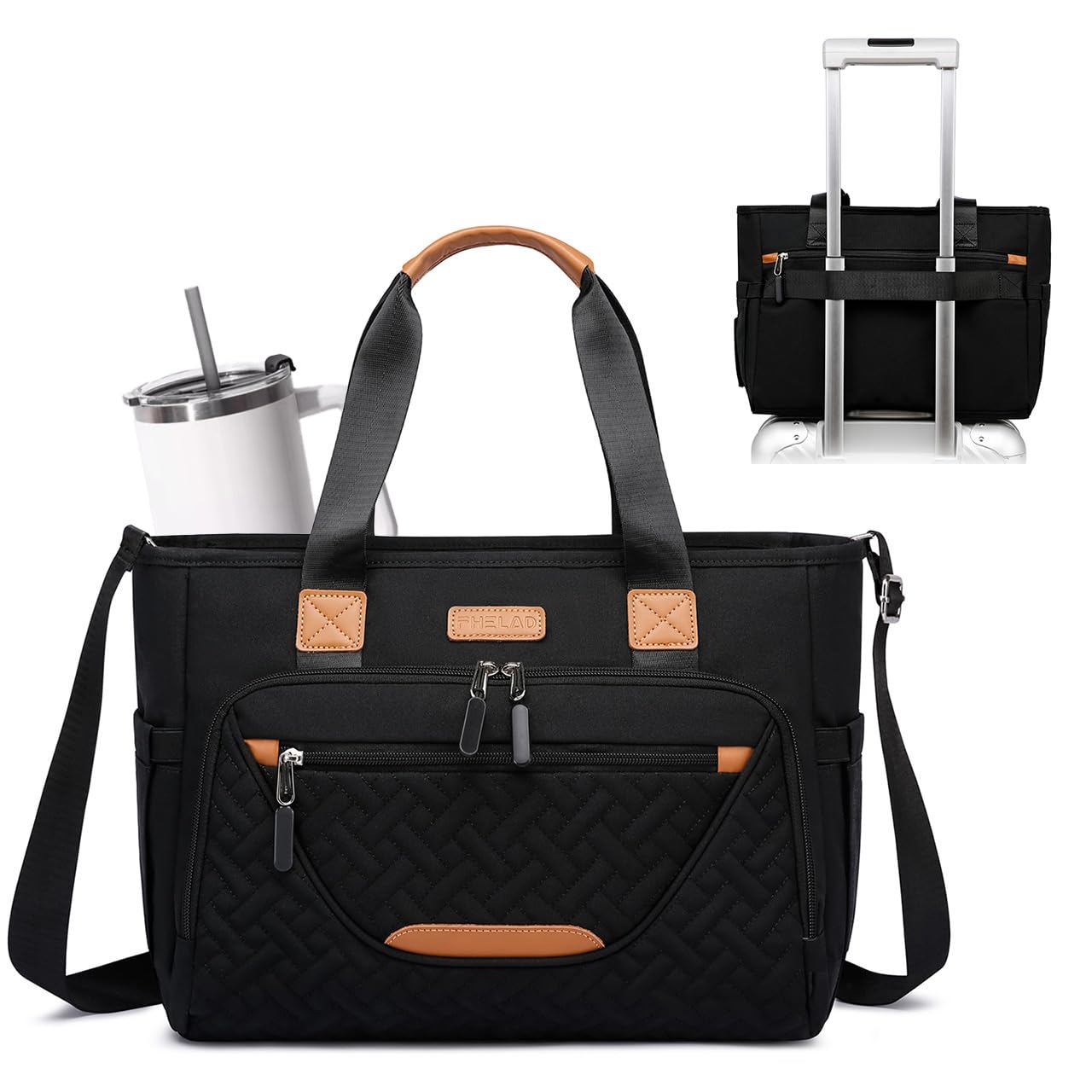 Versatile Diaper Tote Bag with Laptop Compartment for Parents