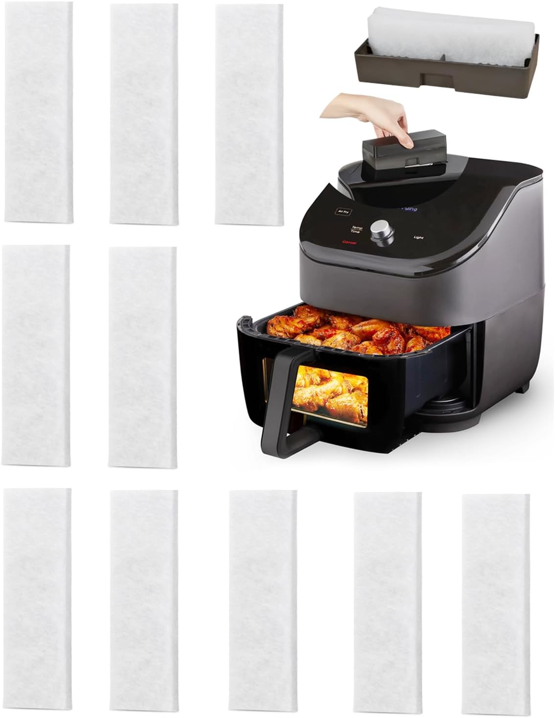 10PCS Odor Erase Filters for Instant Pot Air Fryer