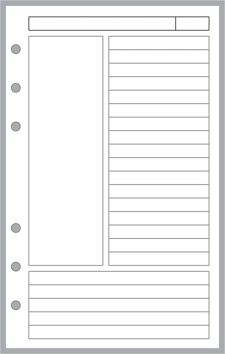 Cornell Notetaking System Compact Insert
