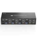 4K144Hz HDMI + 2 DisplayPort KVM Switch 3 Monitors 4 Computers