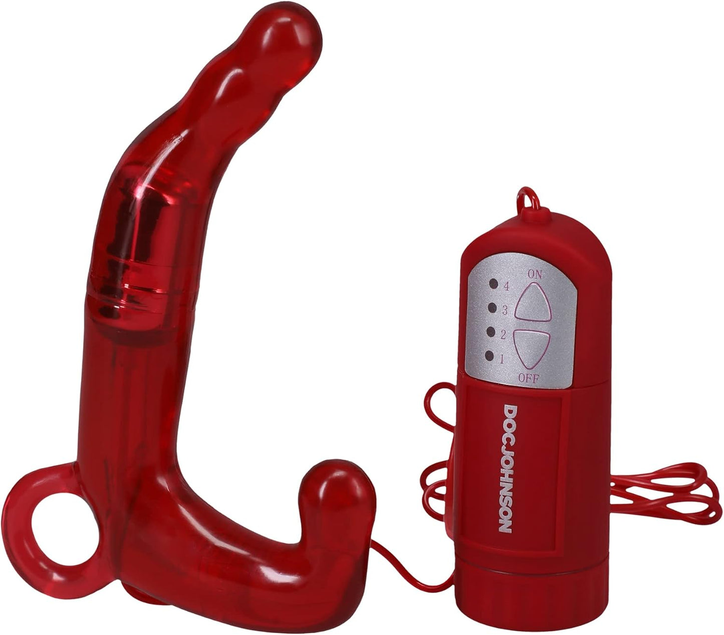 Doc Johnson Men's Pleasure Wand - Red for Ultimate Satisfaction