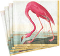 Premium Caspari Audubon Birds Cocktail Napkins - Set of 20