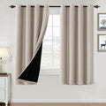 100% Blackout Curtains 63 in Length for Bedroom - Thermal Insulated