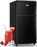 WANAI Small Refrigerator with Freezer 3.5 Cu.Ft Mini Fridge - Compact