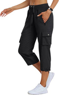 MoFiz Women's Cargo Capris Lightweight Quick Dry Outdoor Pants