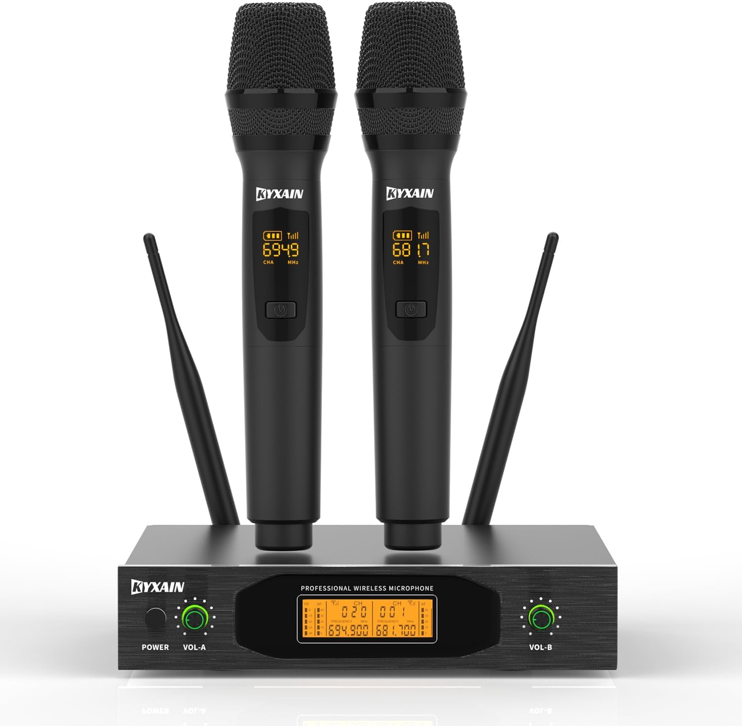 KYXAIN Wireless UHF Dynamic Mic - 260ft Range! 