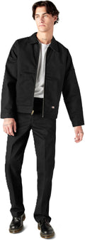 Dickies Men's Unlined Eisenhower Jacket - Classic Workwear Fit zipper