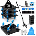 Heavy Duty Furniture Dolly Set 3000 lbs Capacity - 5 Wheels 360