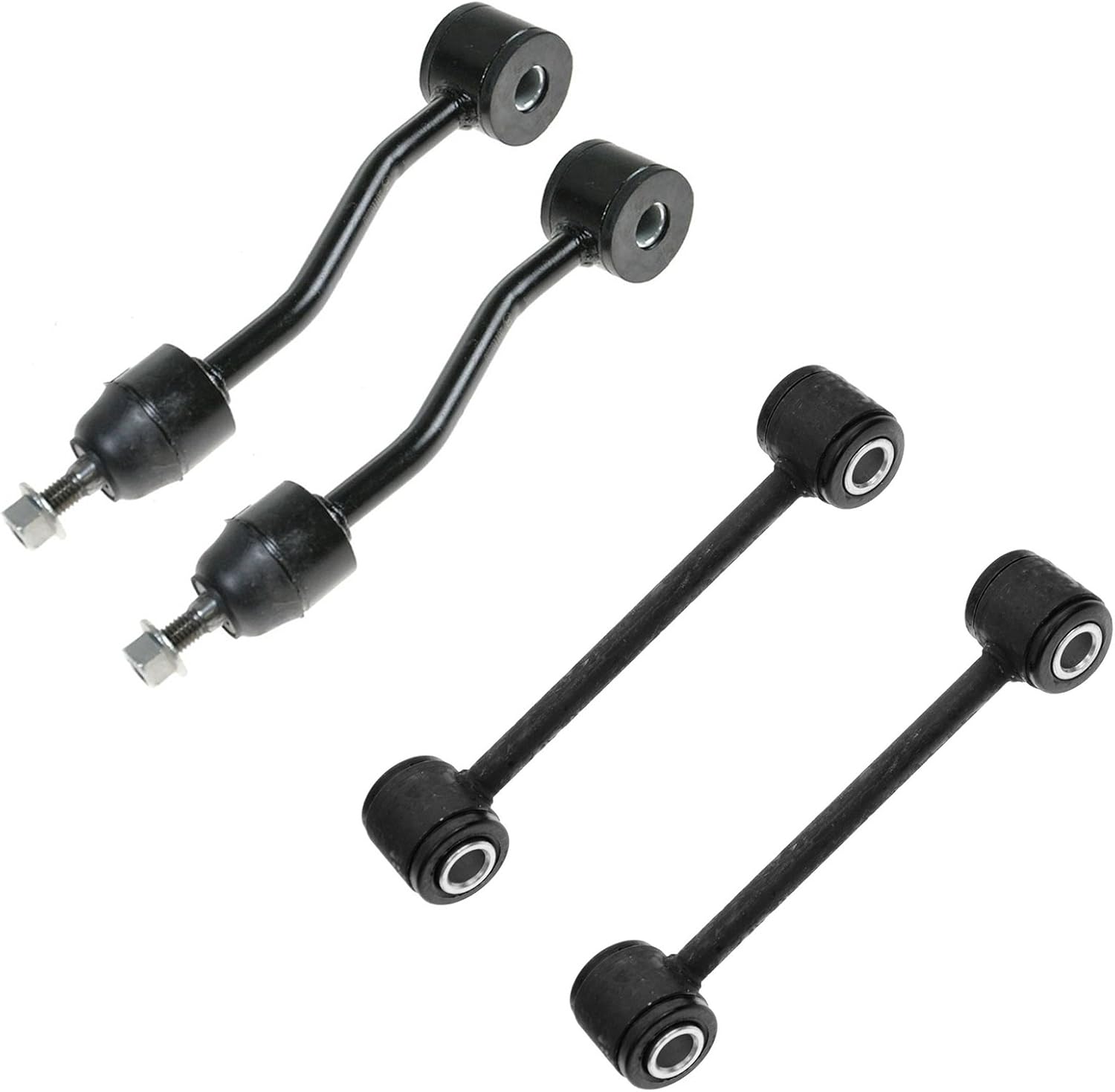 TRQ Front & Rear Sway Bar Stabilizer Link Set for Jeep Wrangler
