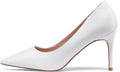 Women's Pointy Pull-On Stiletto Pumps 3.14 in - Elegant Closed Toe