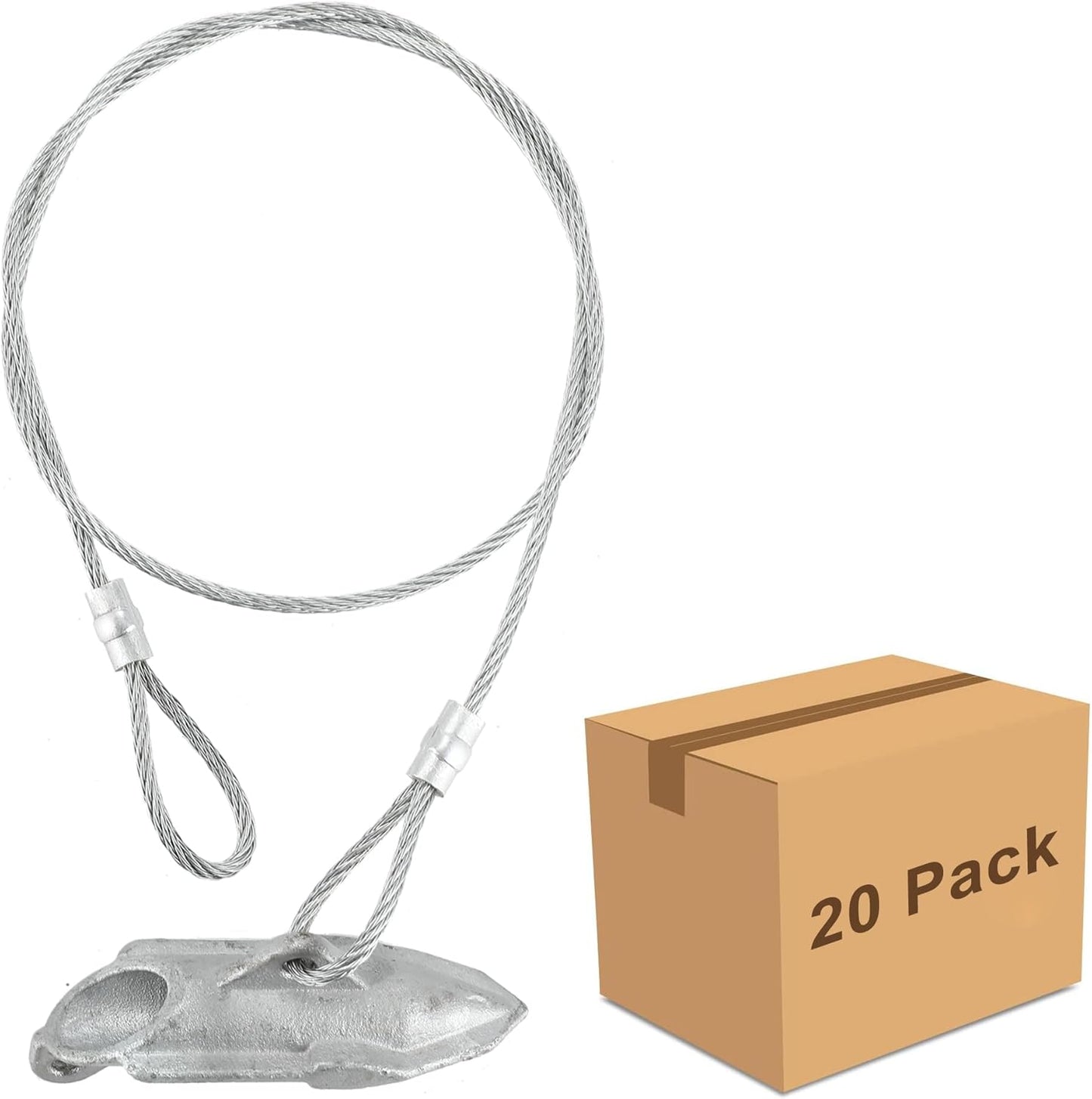 20 Pack Ground Earth Anchors for Secure Outdoor Items