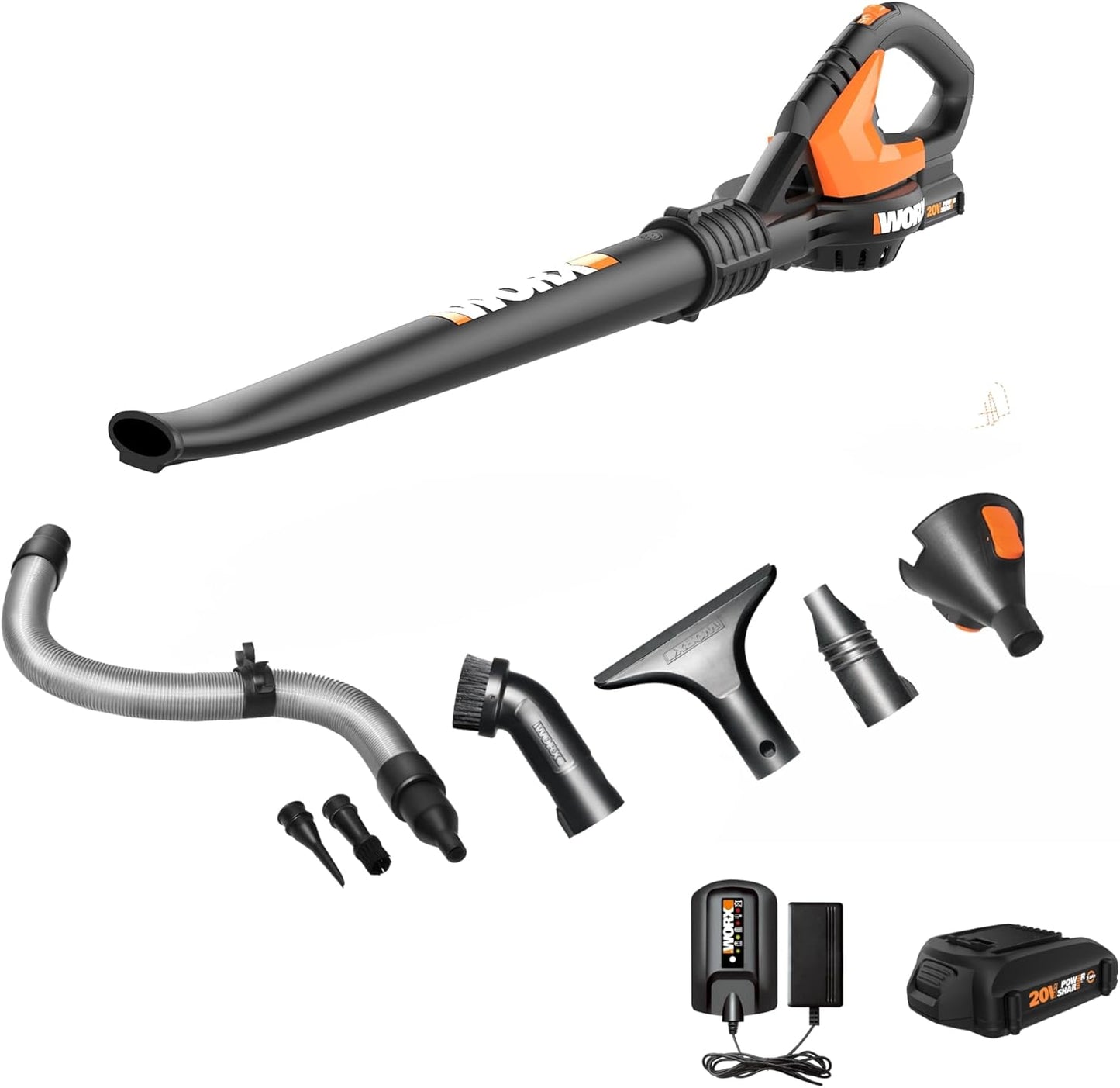 WORX WG545.1 20V Cordless Leaf Blower for Lawn Care Tasks