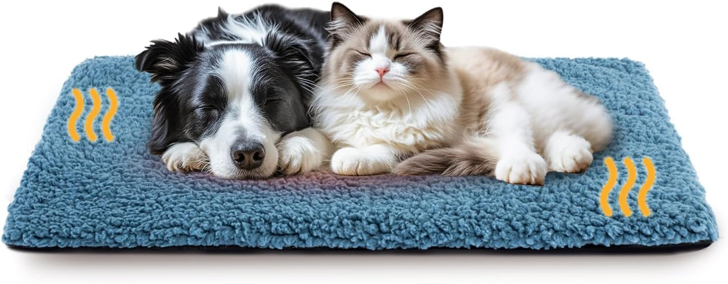 Self Heating Dog Bed Mat for Large Medium Dogs, Cozy Pet Pad