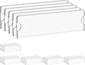 Acrylic Wall Name Plate Holder 2x8 in 30 Pack - Clear Desk Signs