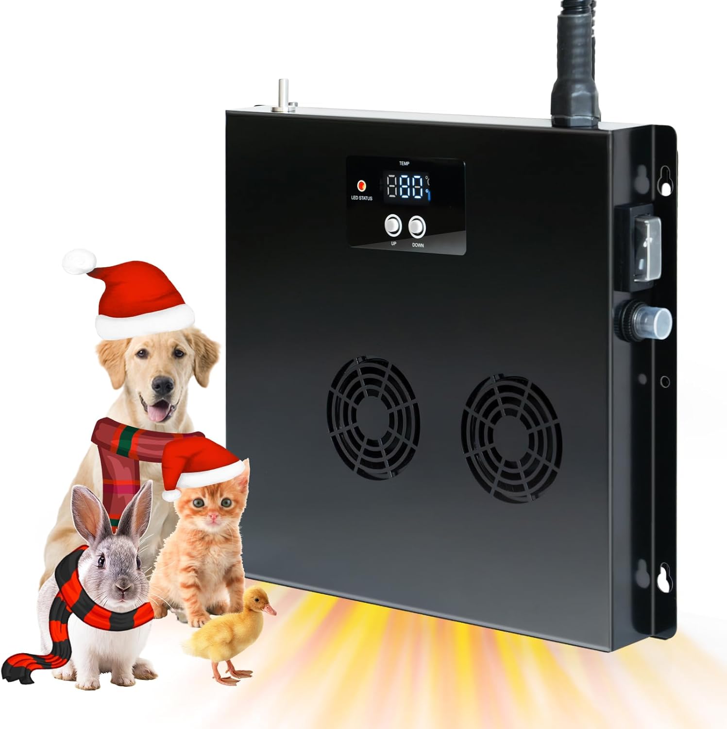 Rapid 400W Dog House Heater: Heat in 3s!