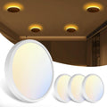 zemty 7 in LED Flush Mount Ceiling Light 4-Pack - Night Light Option