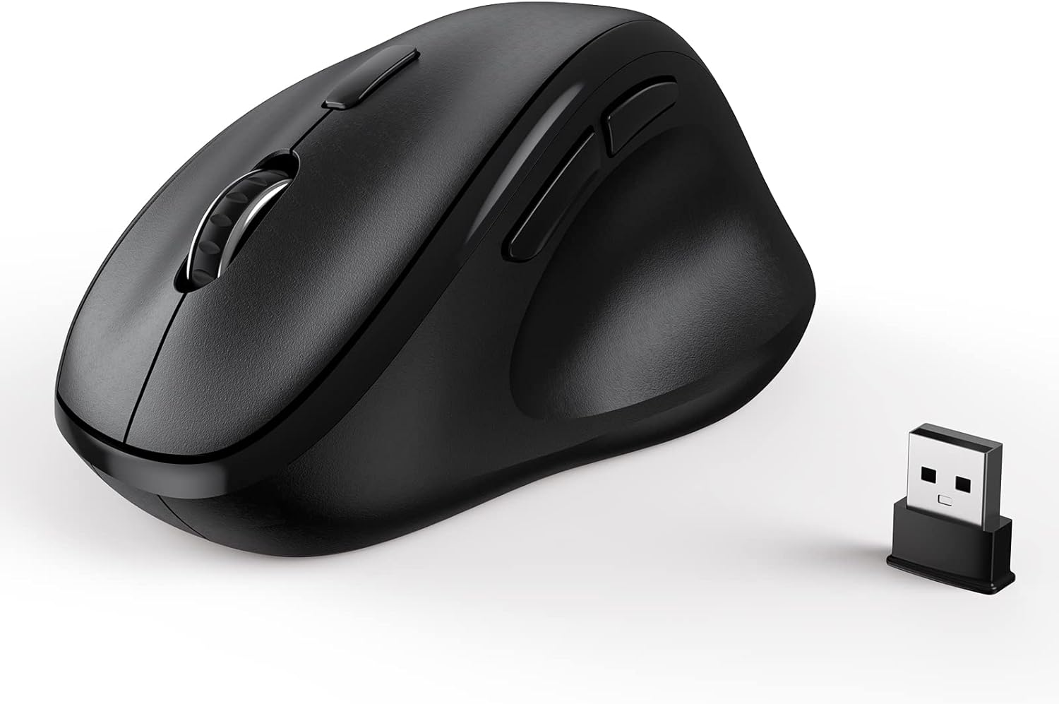 Silent Click Ergo Mouse, Long Battery Life, 1600 DPI