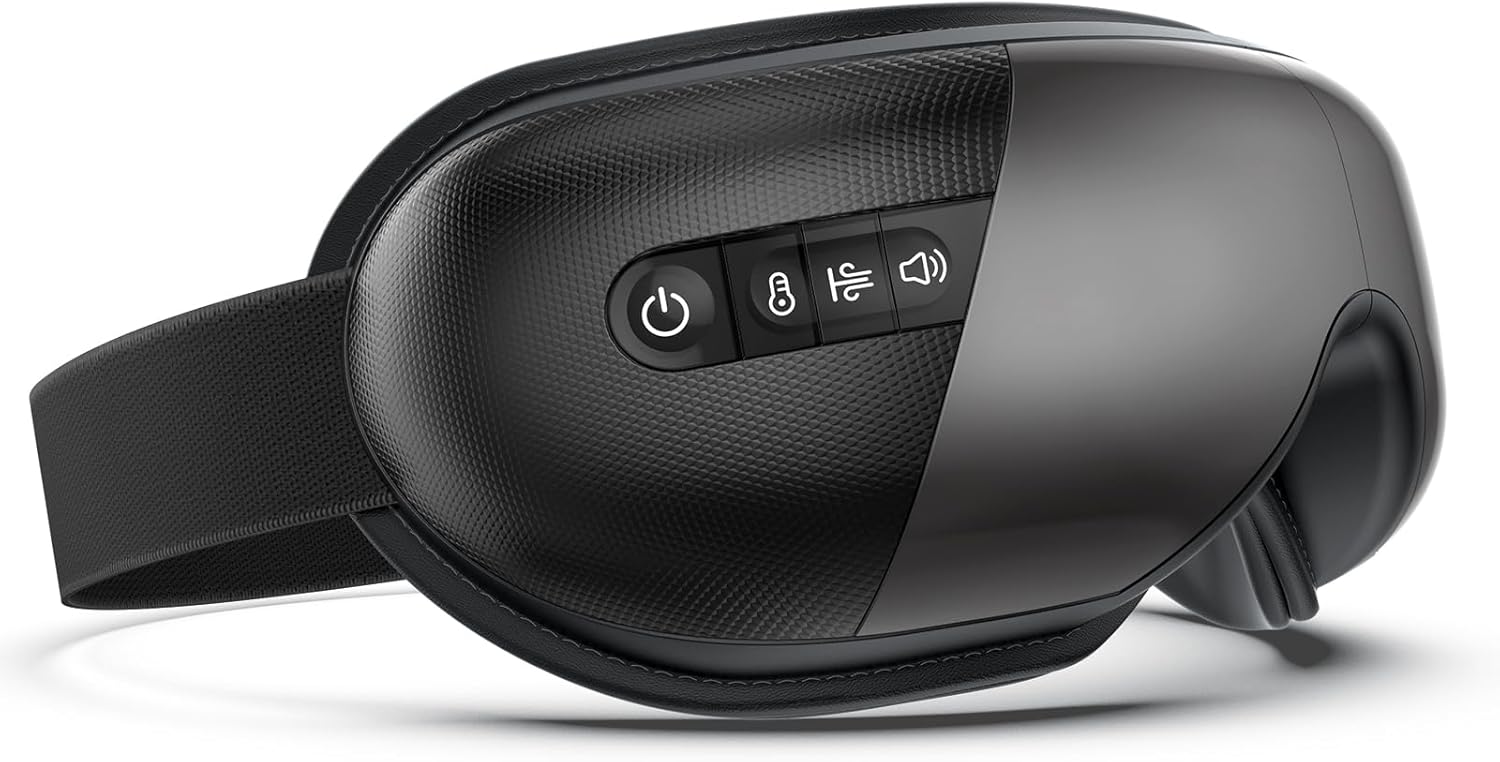 MUSICOZY Eye Massager with Heat for Relaxation and Relief