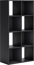 8 Cube Storage Organizer in Matte Black - Sleek Home Storage Solution
