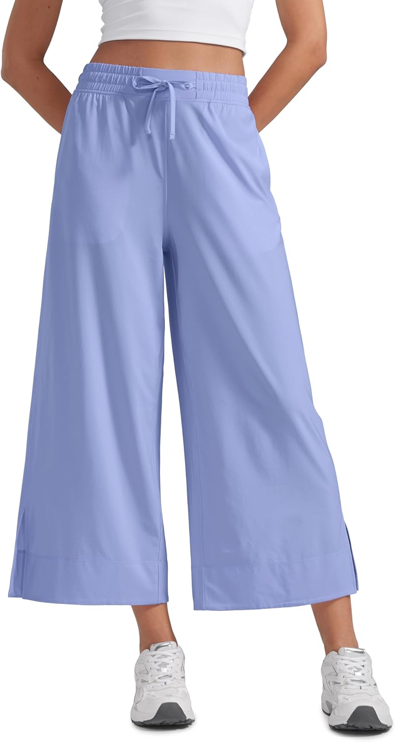 CRZ YOGA Lightweight Wide Leg Cropped Pants for Women Review