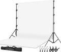 SLOW DOLPHIN Photo Video Studio 10 x12ft Cotton White Muslin Backdrop