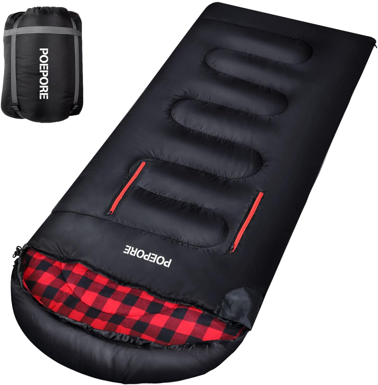 Flannel Sleeping Bag Cotton 0 Degree Cold Weather for Adults