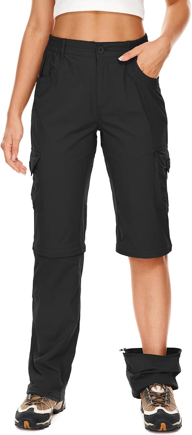 Women's Convertible Quick Dry Lightweight Hiking Pants for Travel