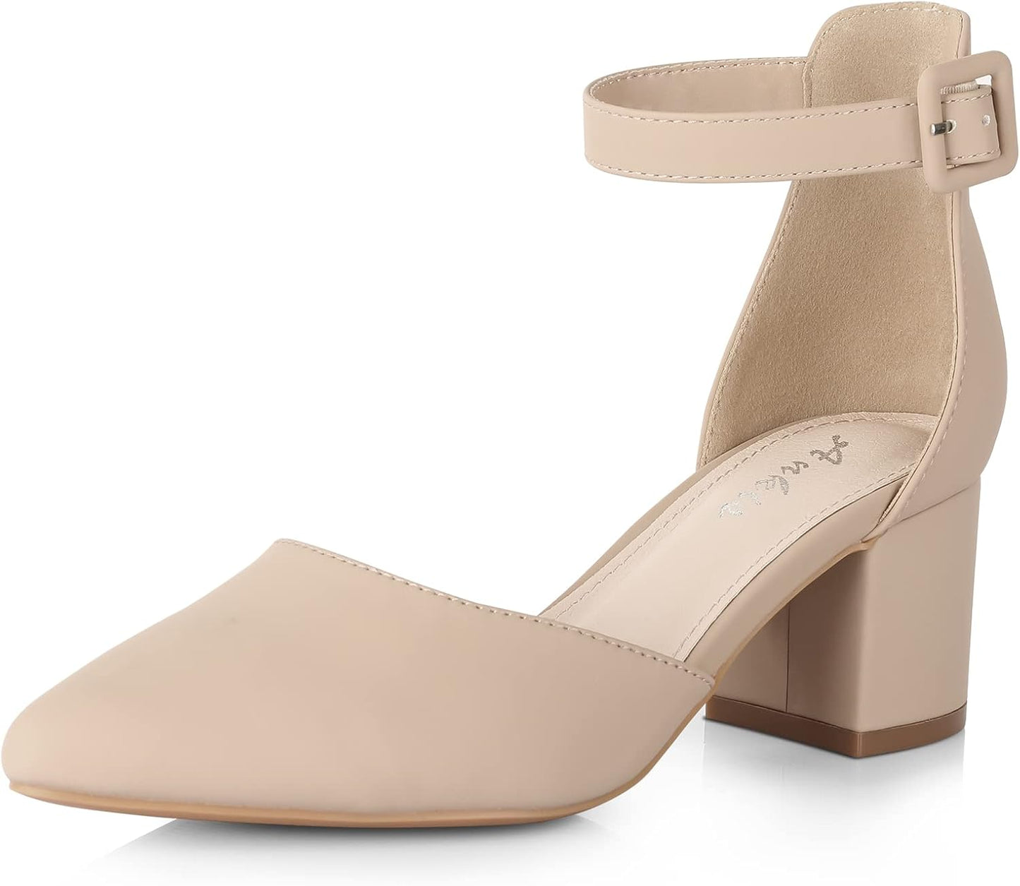 Ankis Closed Toe Heels for Women - Stylish Chunky Pumps