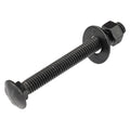 3/8 in x 3 in Carriage Bolt Kit (25 Pack) - Ceramic Black Rust