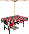 Waterproof Red Love Heart Tablecloth 60x102in - Ruian Store
