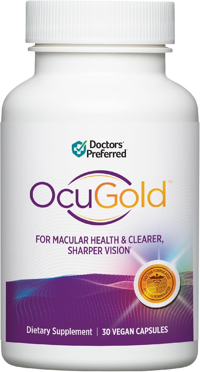OcuGold Eye Vitamins for Macula & Retina Health - 30 Vegan Caps