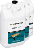 EcoPoxy FlowCast Deep Pour Epoxy Resin Kit - Water Clear, Low
