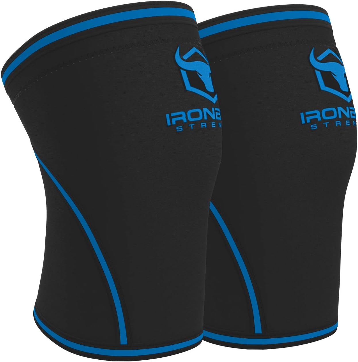 Iron Bull Strength 7mm Knee Sleeves for Weightlifting Support